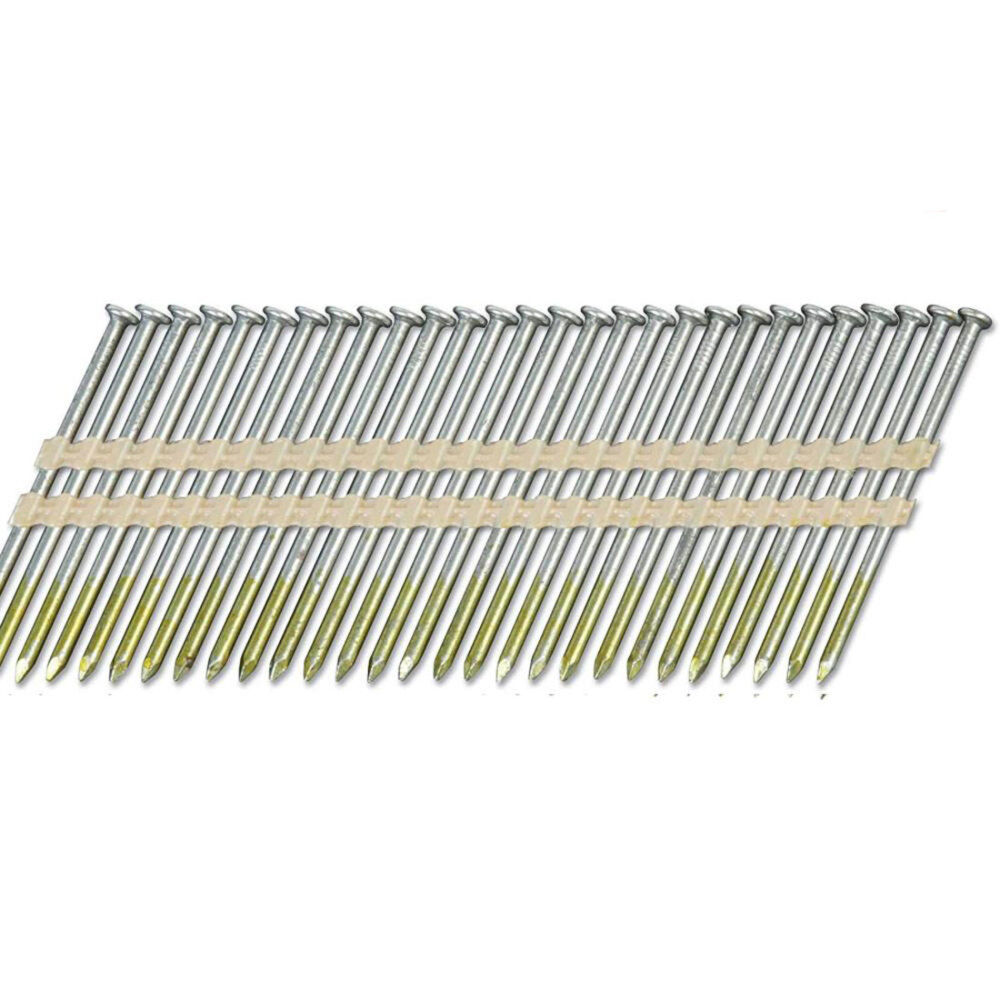 Metabo HPT 3in x .131 Brite Smooth Full Round Head Basic Plastic Strip Framing Nails 4000 Nails, large image number 2