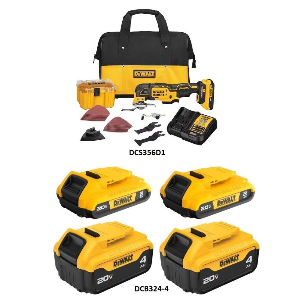 DEWALT 20V MAX Cordless Multi-Tool Kit & Battery Pack Bundle, large image number 2