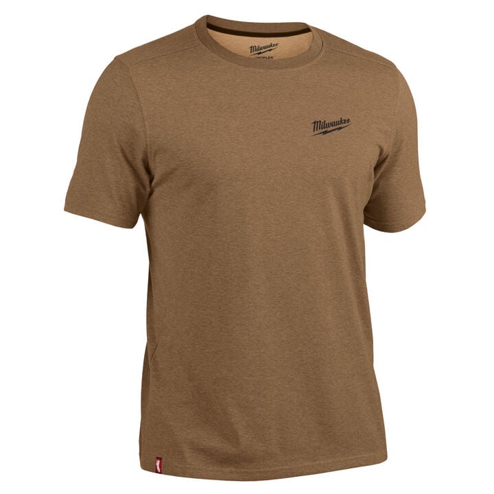 Milwaukee Hybrid Work Tee Short Sleeve Brown