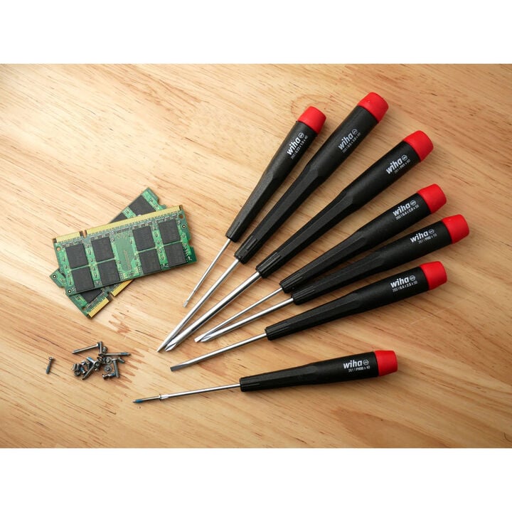 Wiha Precision Slotted & Phillips Screwdriver Set, 7 Piece, large image number 3