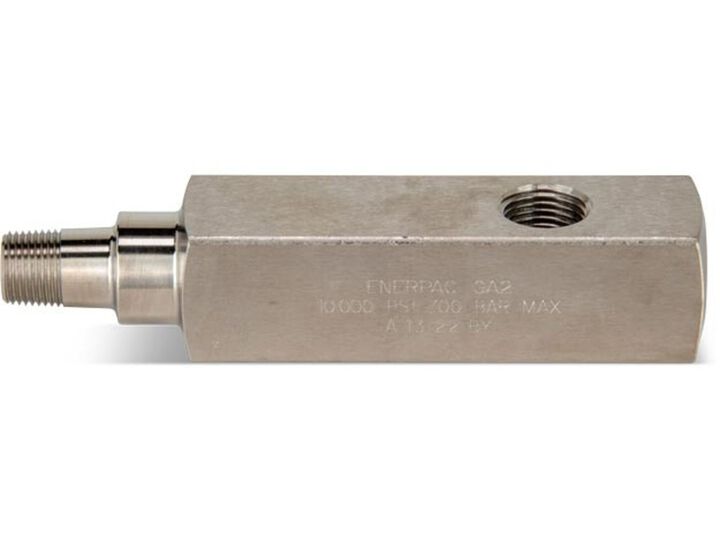 Enerpac 1/2 Inch NPTF 10000 PSI Hydraulic Gauge Adapter, large image number 3