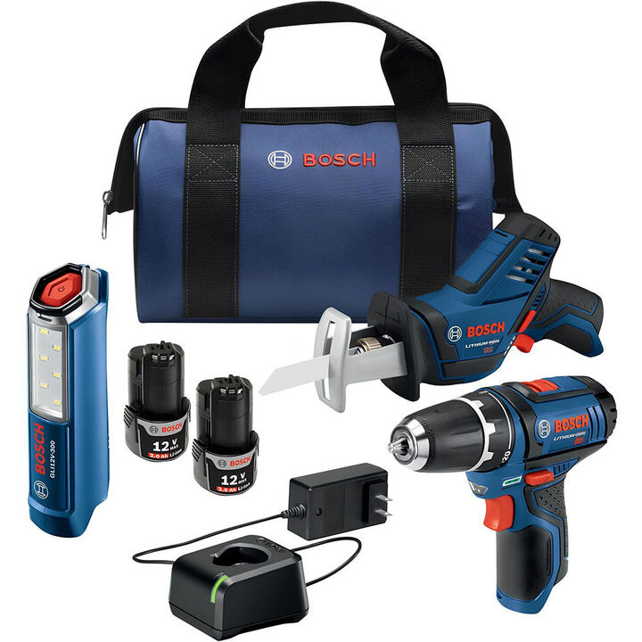 Bosch 12V Max Three-Tool Combo Kit