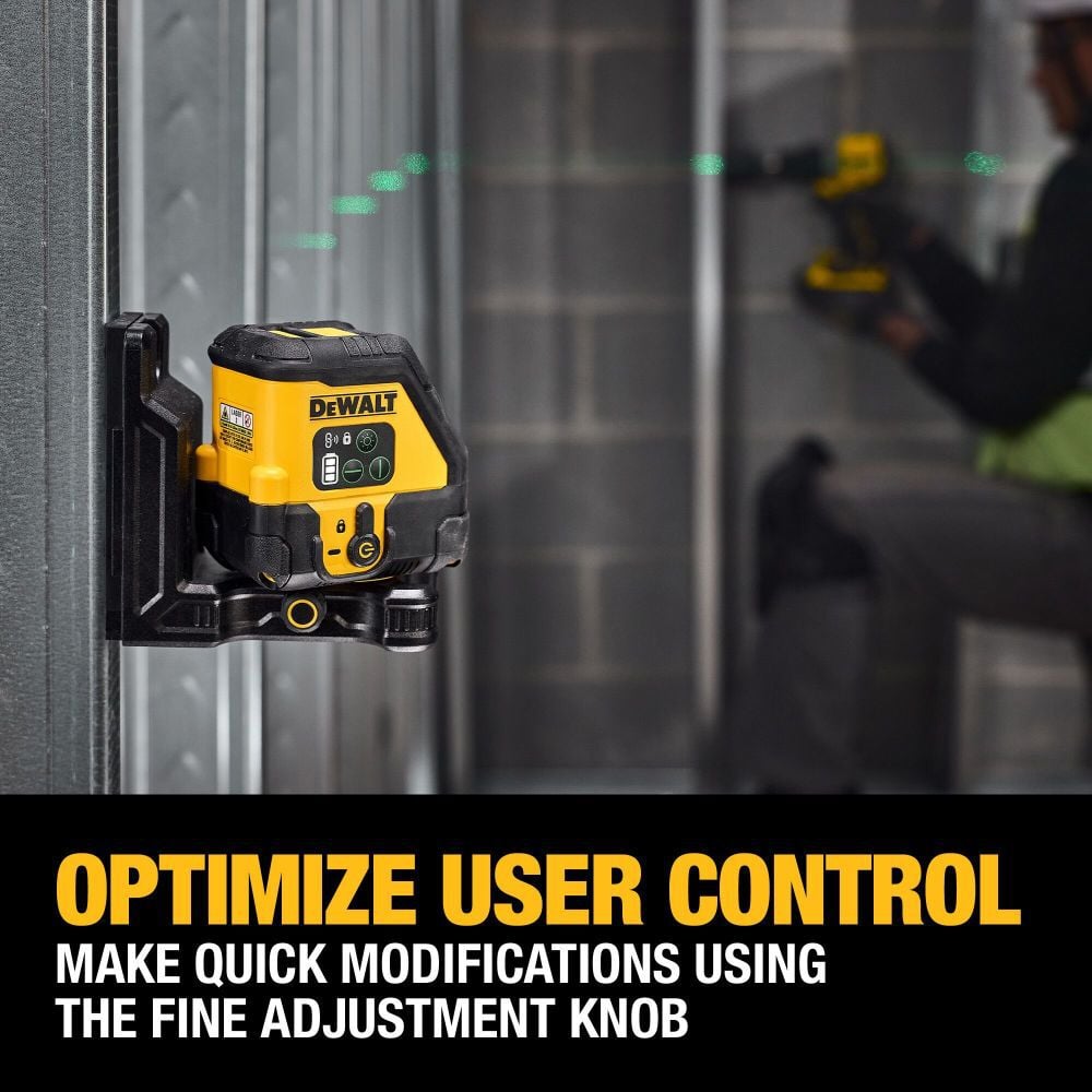 DEWALT USB Rechargeable Green Cross Line Laser Kit, large image number 7