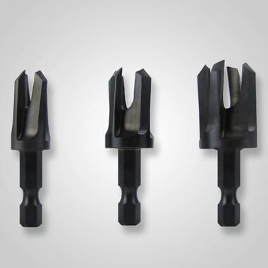 Make It Snappy Hex Drive Tapered Plug Cutter Set 1/4in 3pc