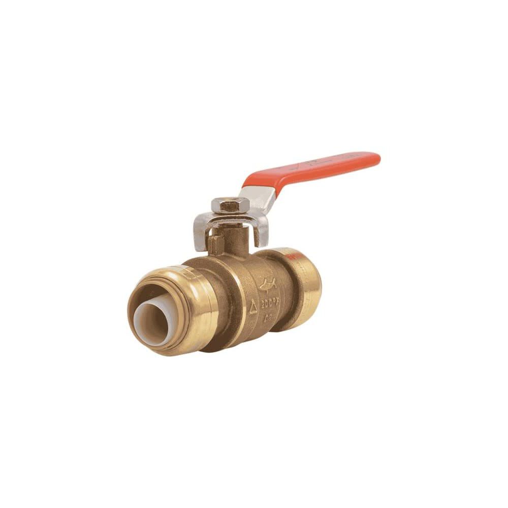 Sharkbite 3/4in x 3/4in 200 Psi Brass Push Fit Ball Valve, large image number 1