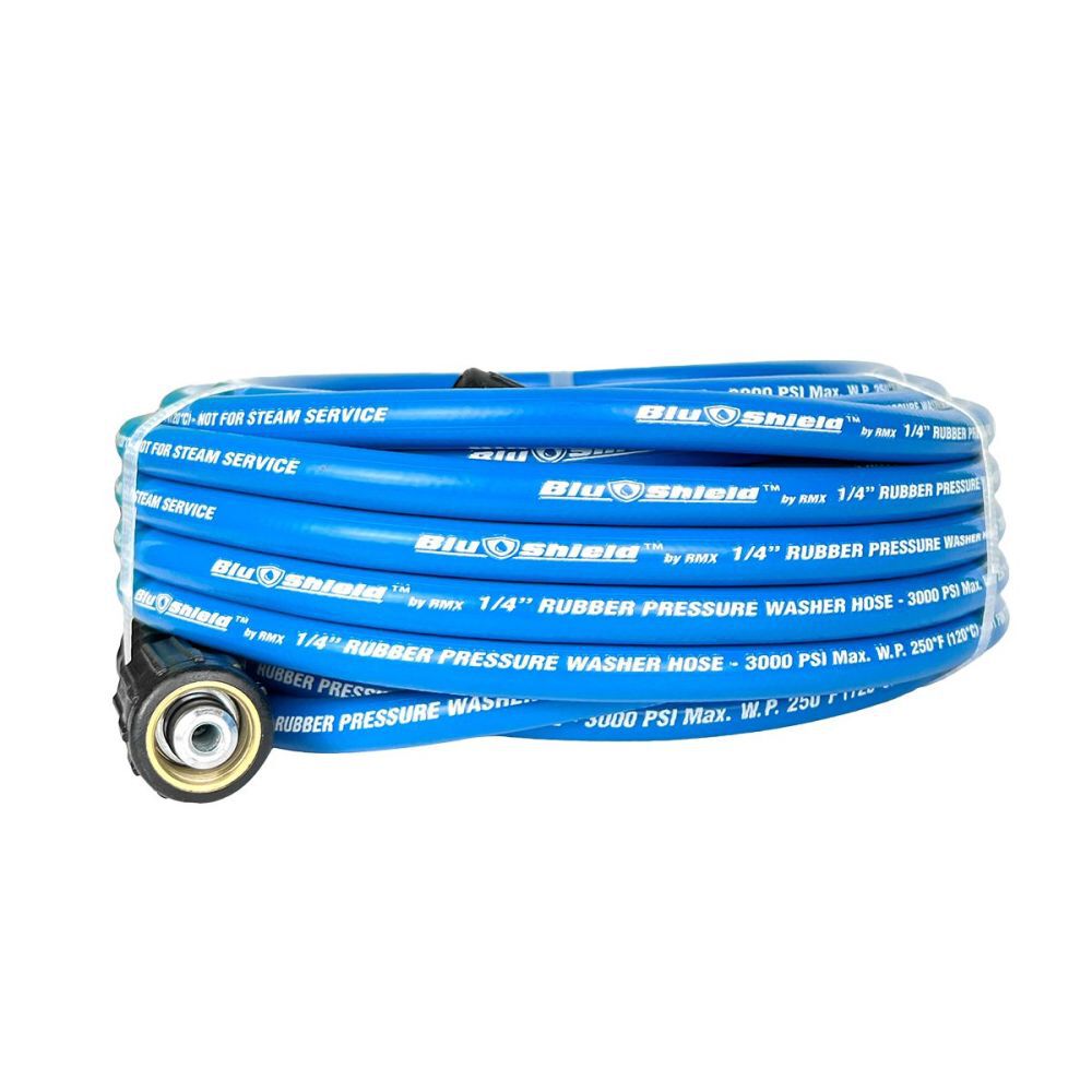 BluBird Tough-Tek 3/8 Inch x 50 Ft. 4100 PSI Rubber Pressure Washing Hose, large image number 7