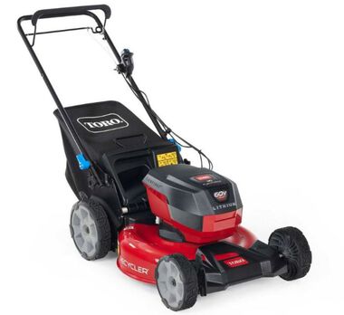 Toro 60V Max 21 Inch Recycler Self-Propel with SmartStow Lawn Mower 6Ah Kit