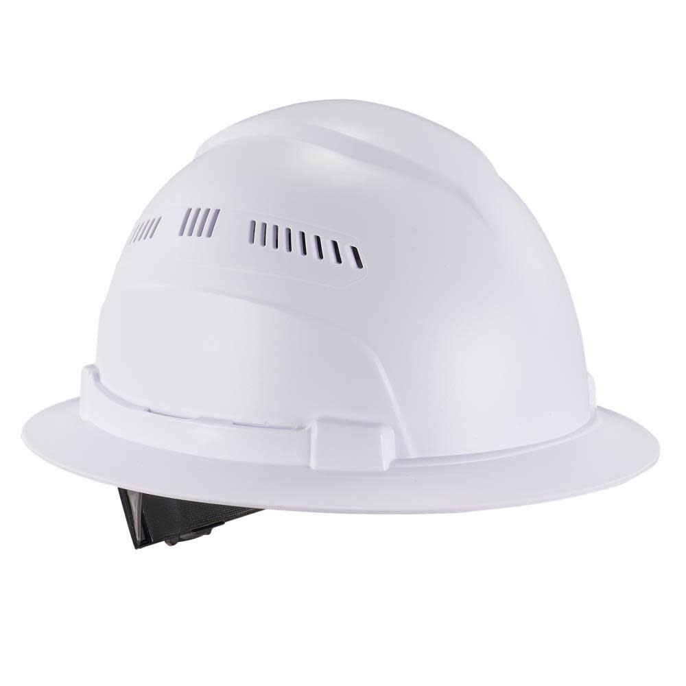 Ergodyne Skullerz 8968 White Lightweight Full Brim Hard Hat Vented Class C – 60227