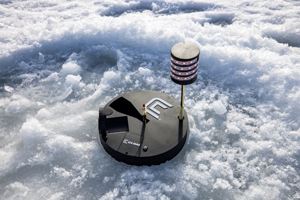 Clam Outdoors Watchtower Battery LED Lighted Tip Up for Night Tip Up Fishing, large image number 9