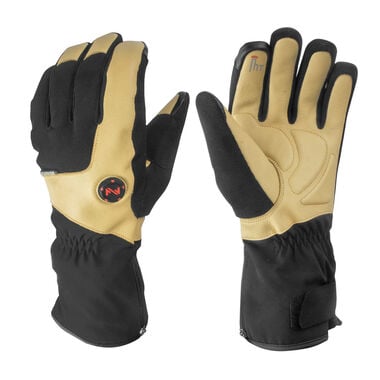 Mobile Warming Blacksmith Heated Work Gloves Unisex 7.4 Volt Light Tan Large