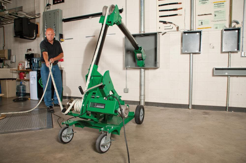 Greenlee UT10 Cable Tugger with Mobile VersiBoom 6906 from Greenlee