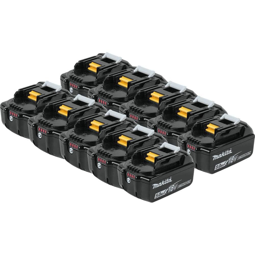 Makita 18V LXT Lithium Ion 5.0 Ah Battery 10 pk BL1850B 10 Acme Tools