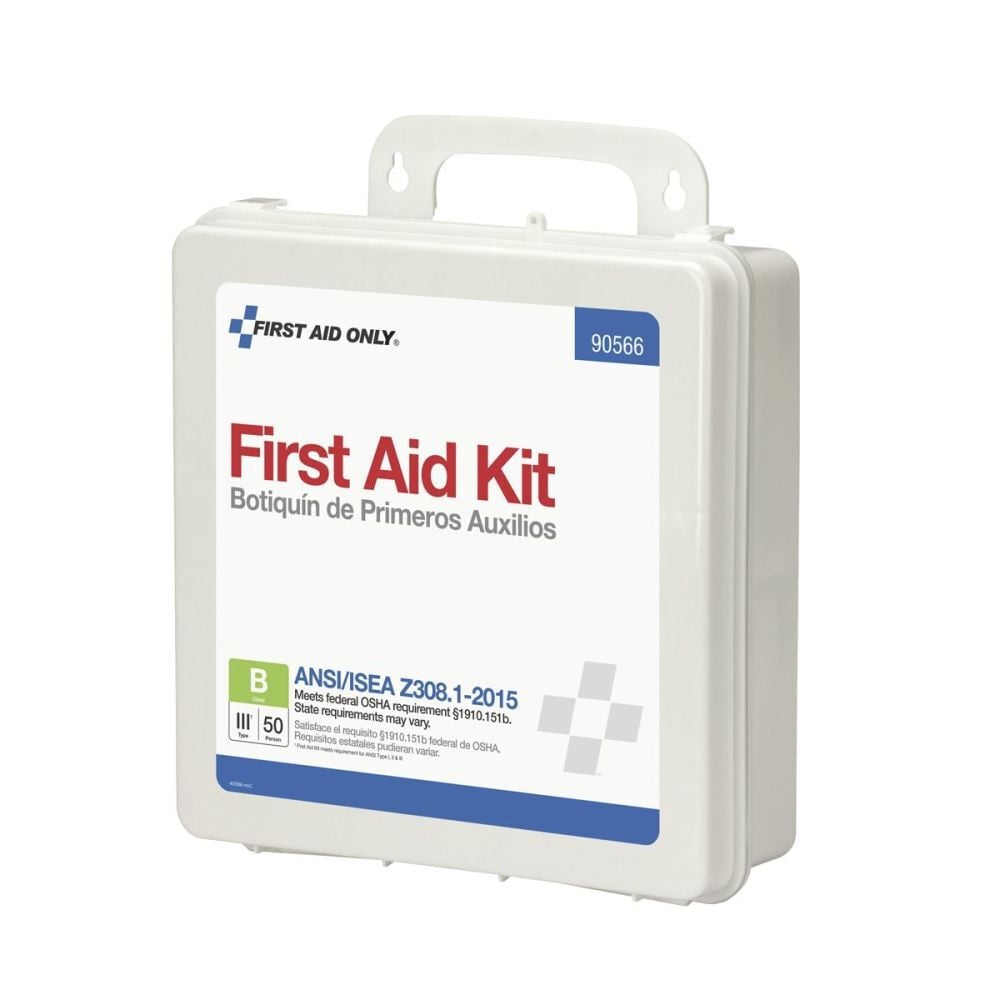 First Aid Only First Aid Kit 50 Person Bulk Plastic Case ANSI B – 90566