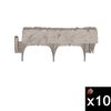 Suncast Resin Marble Border Stone Edging, Taupe, 10 Pieces, small image number 1