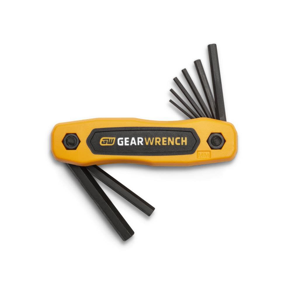 GEARWRENCH Metric Folding Hex Key Set 8pc, large image number 1