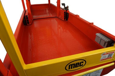 mec 19 Ft. Xtra-Deck Micro Slim Electric Scissor Lift with Leak Containment System, large image number 6