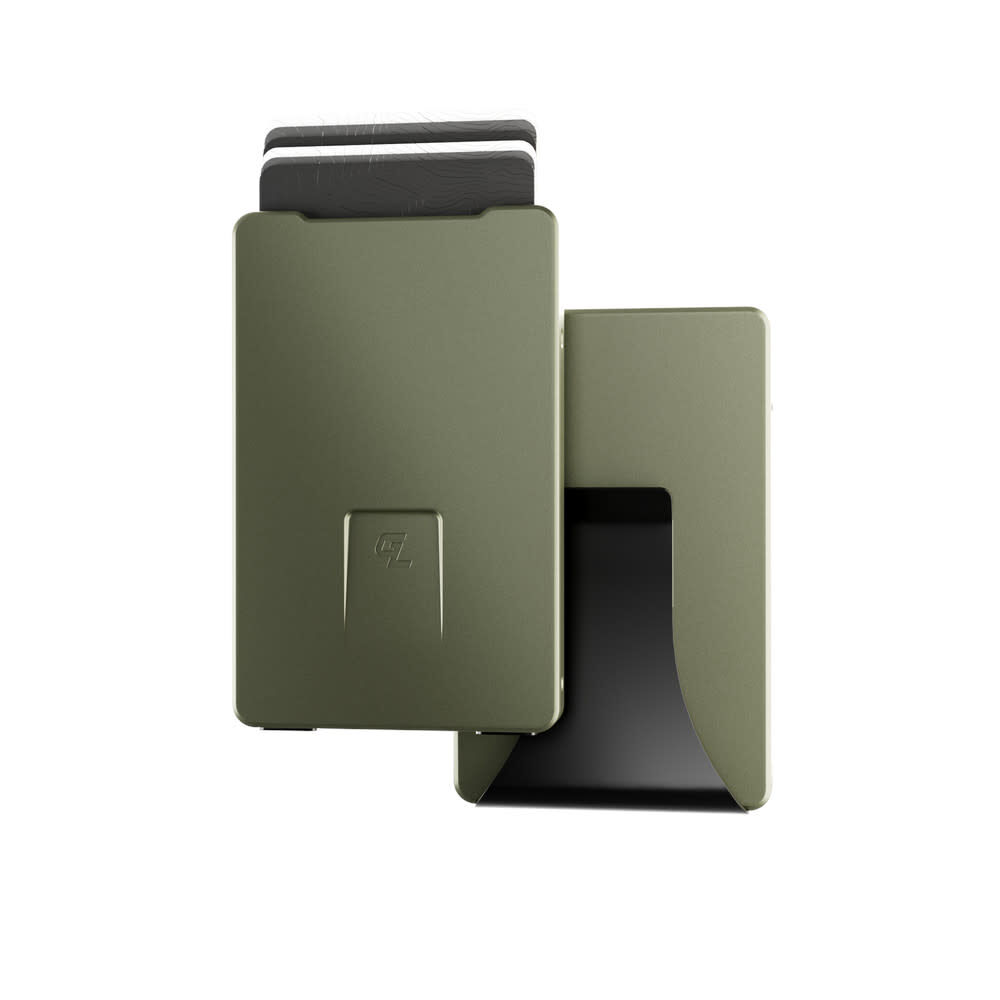 Groove Life Metal Wallet with Money Clip, Base Camp Green, large image number 2