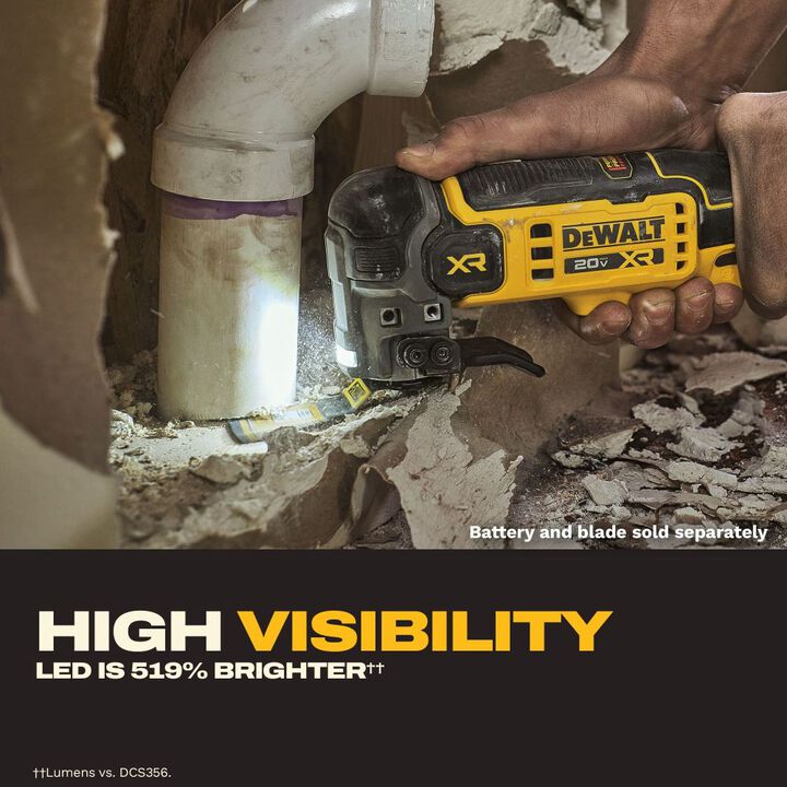 DEWALT 20V MAX XR Oscillating Multi-Tool (Bare Tool), large image number 5