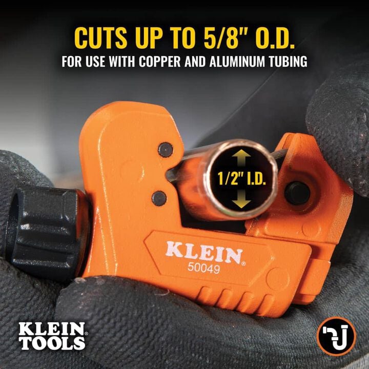 Klein Tools Ultra-Compact 5/8 Inch Orange Nano Tubing Cutter, large image number 1