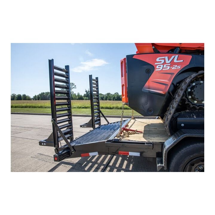 Orangeline Equipment Hauler Trailer 83in x 17 + 3' Cleated Dovetail Super Duty, large image number 3
