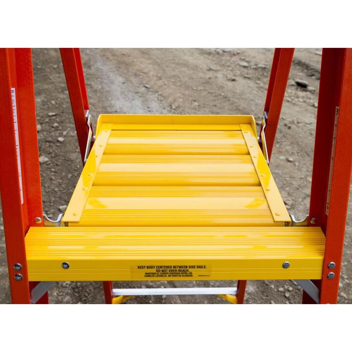 Werner Podium 10-ft Fiberglass 300-lb Type IA Platform Ladder, large image number 6