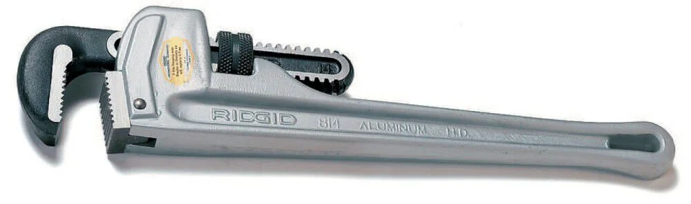 Ridgid 10 Inch Aluminum Straight Pipe Wrench, large image number 1