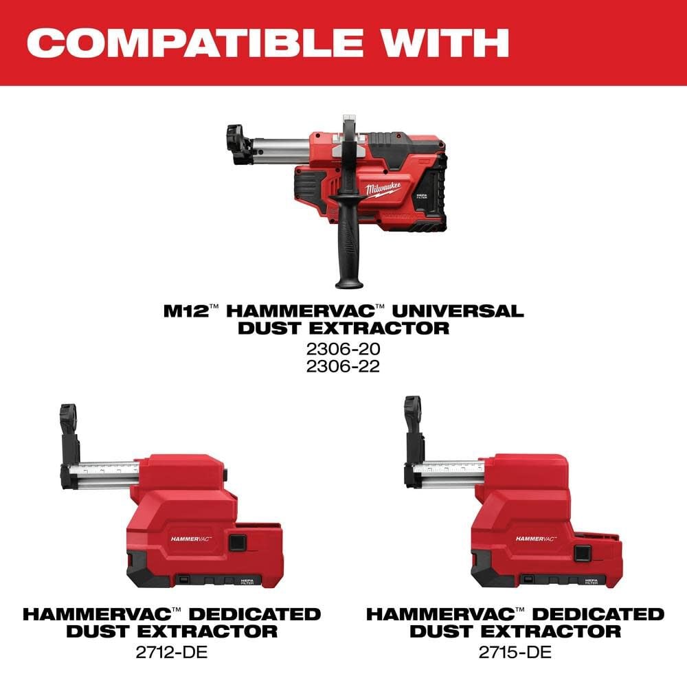 Milwaukee M12 HAMMERVAC Dust Extractor Nozzle 49902301 Acme Tools