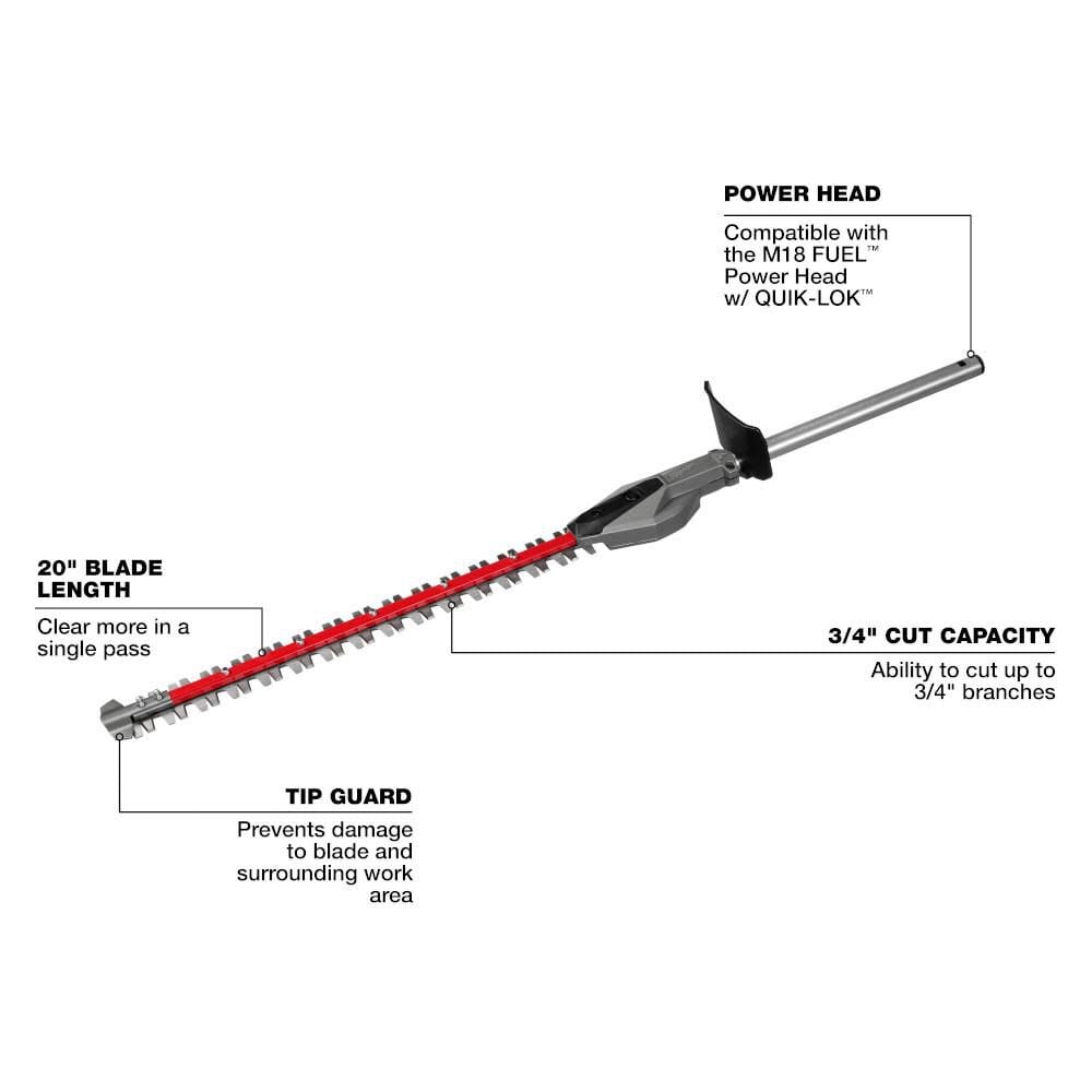 Milwaukee M18 Fuel Quik Lok Hedge Trimmer Attachment 49 16 2796 Simolary simolary.com 8