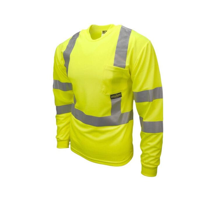 Radians ST21 Class 3 Long Sleeve T-Shirt with Max-Dri Hi-Vis Large