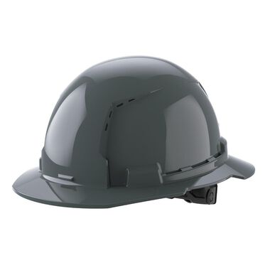 Milwaukee White Full Brim Vented Hard Hat with 6pt Ratcheting Suspension Type 1 Class C, swatch