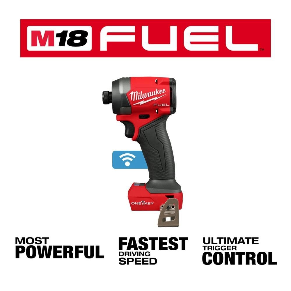 Milwaukee M18 Fuel 1 4inch Hex Impact Driver With One Key Bare Tool 2957 20 - Image 3