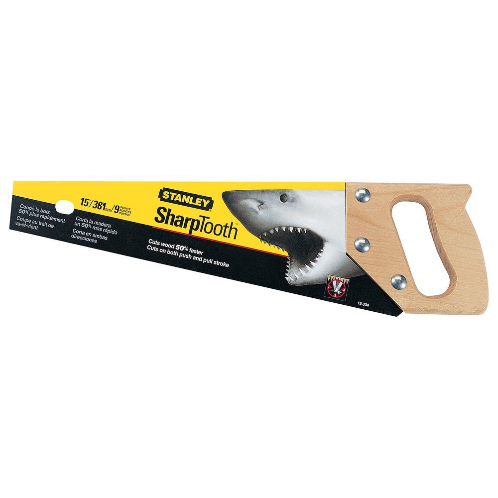 Stanley 15in Short Cut Toolbox Saw, large image number 2