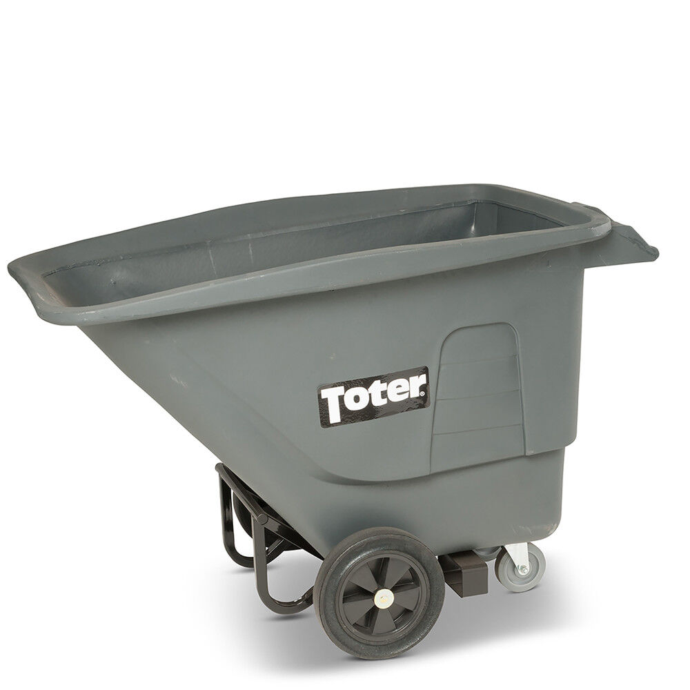 Toter 1/2 Cubic Yard 825 lbs Capacity Standard Duty Tilt Truck Gray, large image number 6