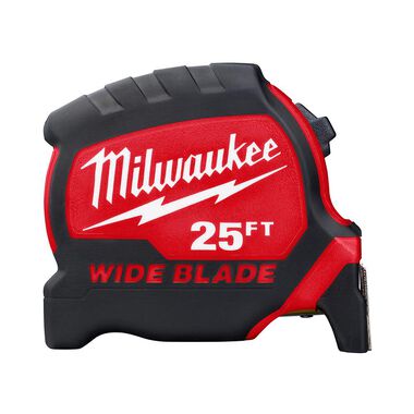 Milwaukee 25Ft Wide Blade Tape Measure, large image number 0