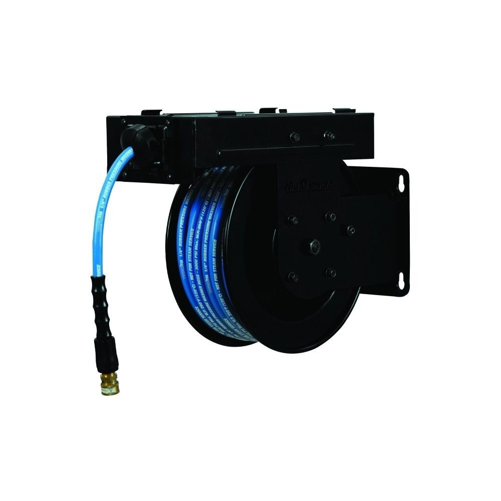 BluBird Blu Shield 1/4 Inch x 50 Ft Pressure Washer Hose Reel Kit, large image number 2