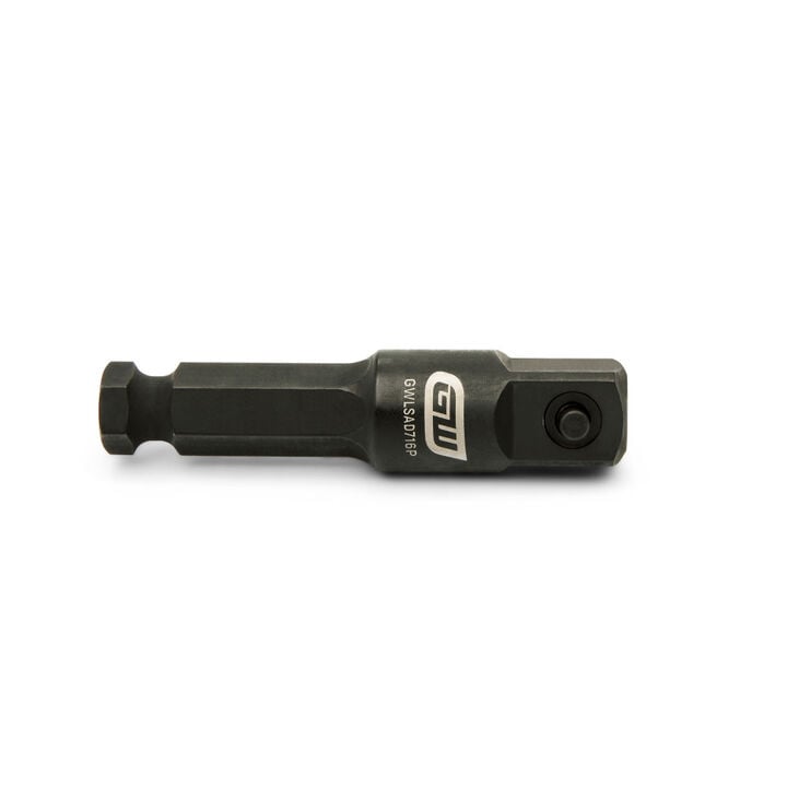GEARWRENCH 7/16 Inch Hex x 1/2 Inch Square Lineman Impact Adapter