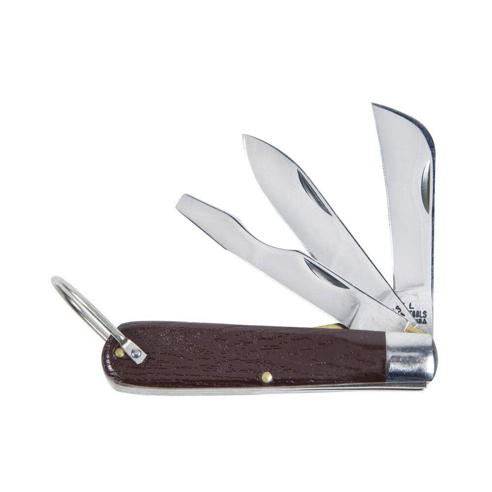 Klein Tools 3 Blade Pocket Knife w/Screwdriver, large image number 8