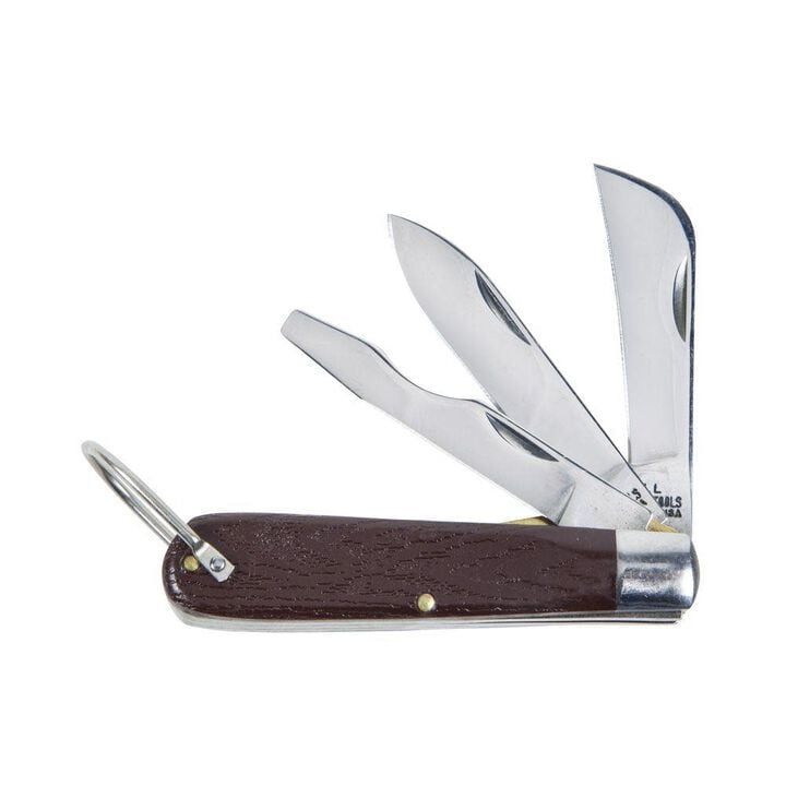 Klein Tools 3 Blade Pocket Knife w/Screwdriver, large image number 7