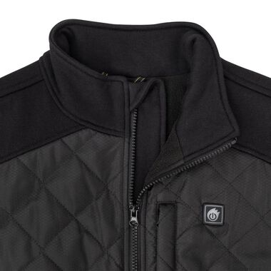 DEWALT Womens Hybrid Heated Jacket, Black, XL, large image number 3