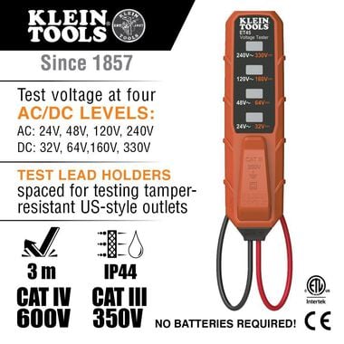 Klein Tools AC/DC Voltage Tester, large image number 1