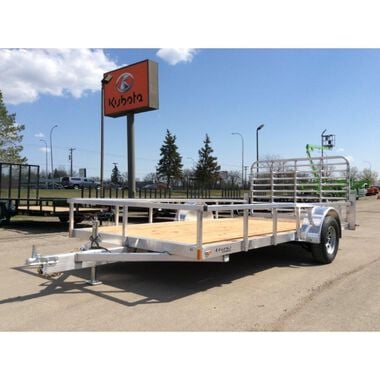 Legend Premium Trailers 14ft Open Deluxe Single Axle Aluminum Utility Trailer
