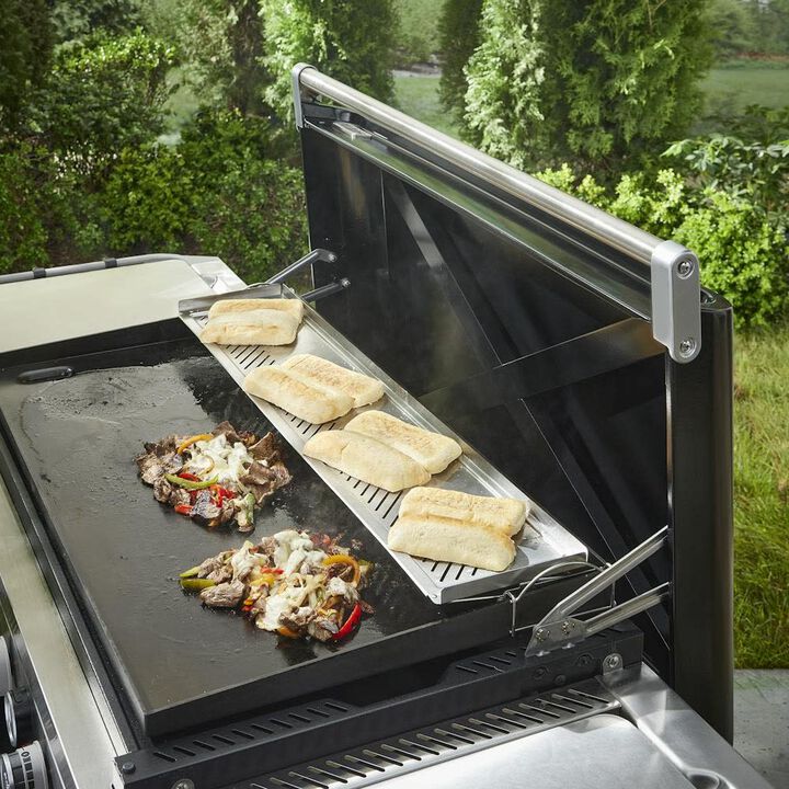 Weber Stainless Steel Dual-Level Warming Rack for 36 Inch Slate Griddles, large image number 1