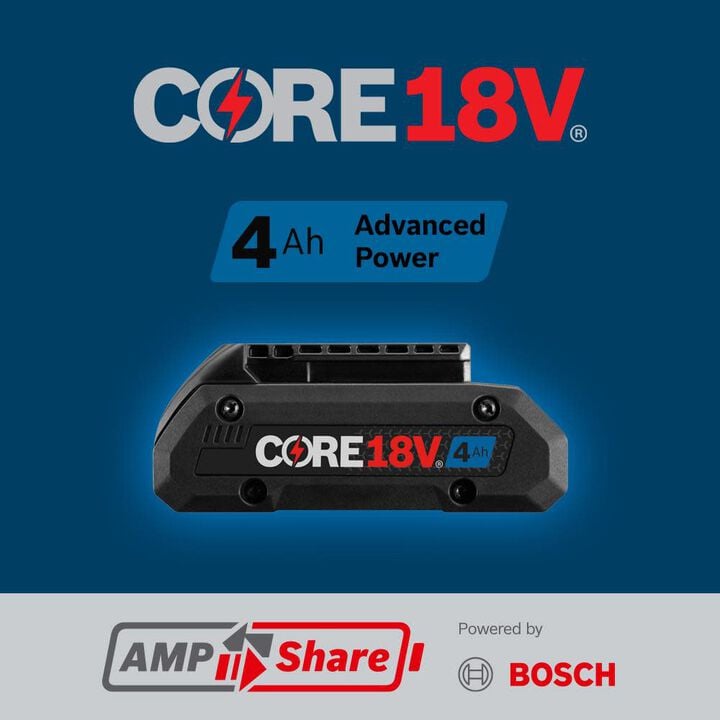 Bosch CORE18V 18V 4Ah Lithium Ion Power Tool Battery Pack with Fuel Indicator, large image number 2