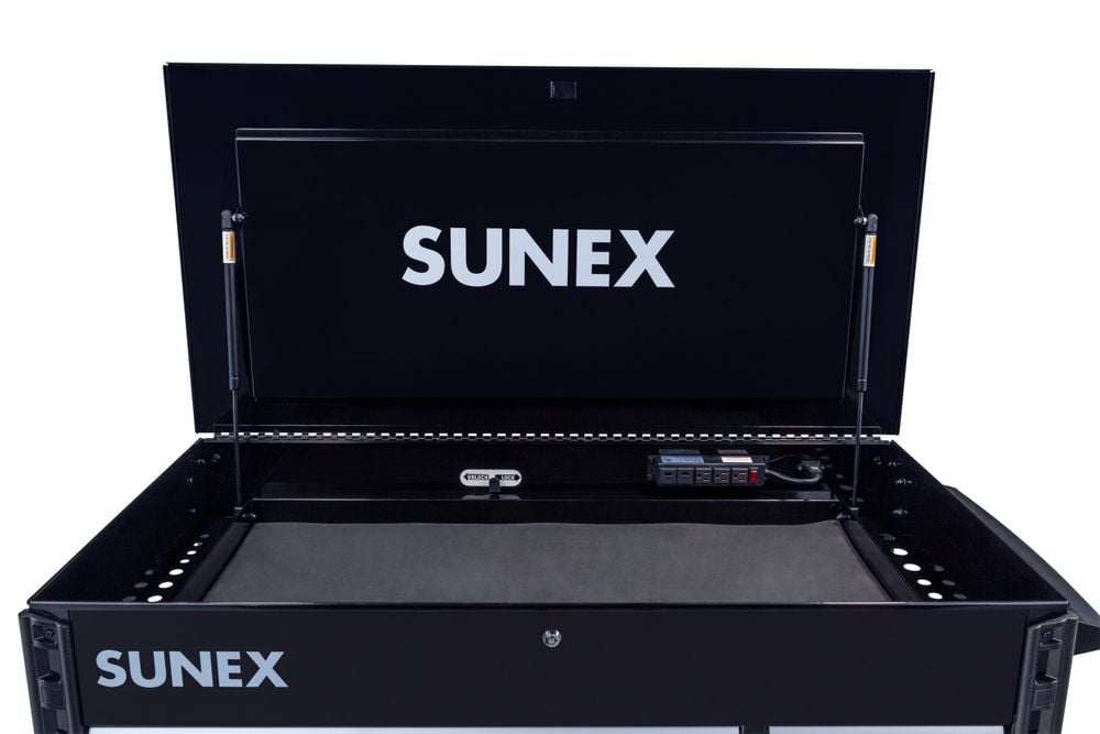 Sunex JUIC'D BOX 50 Inch 7 Drawer Powered Rolling Tool Cart, large image number 4