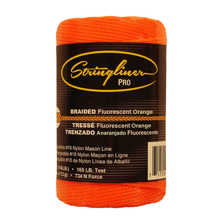 Stringliner #18 Construction Replacement Roll Braided Fluorescent Orange 250 ft
