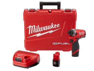 Milwaukee M12 FUEL 1/4inch Impact Driver Kit Reconditioned
