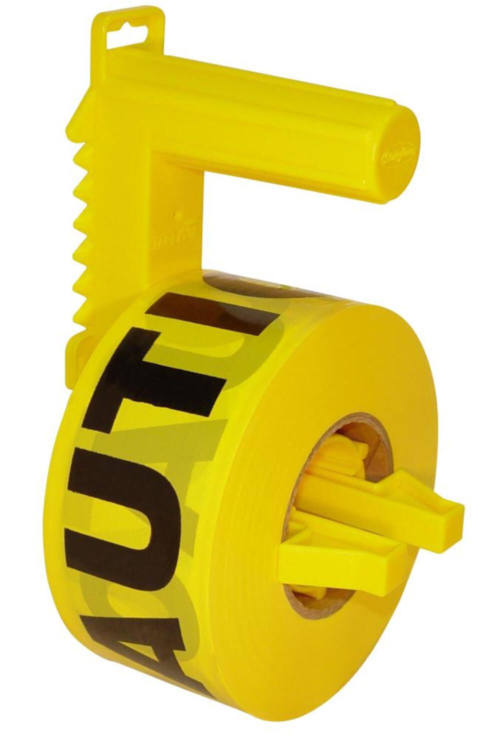 US Tape Pro Barricade Tape Dispenser with Yellow Caution Tape, large image number 1