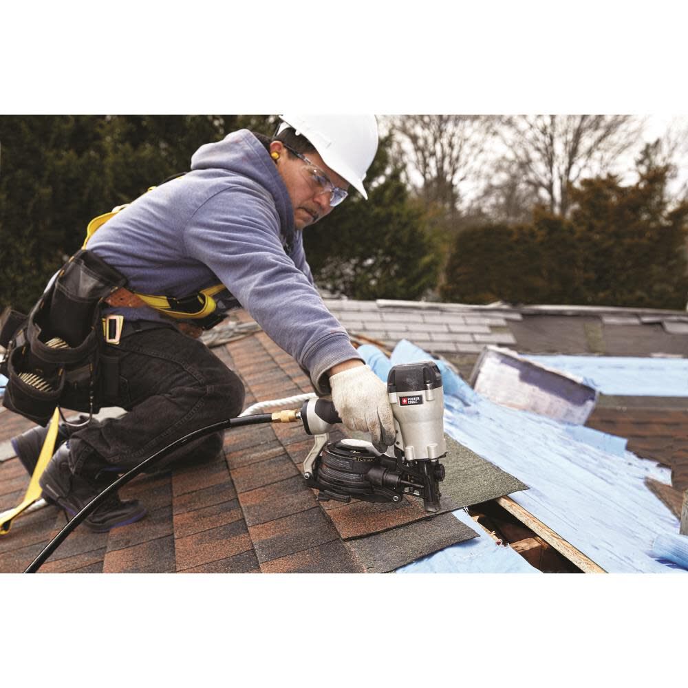 Porter Cable 15 Degree Pneumatic Coil Roofing Nailer RN175C from Porter