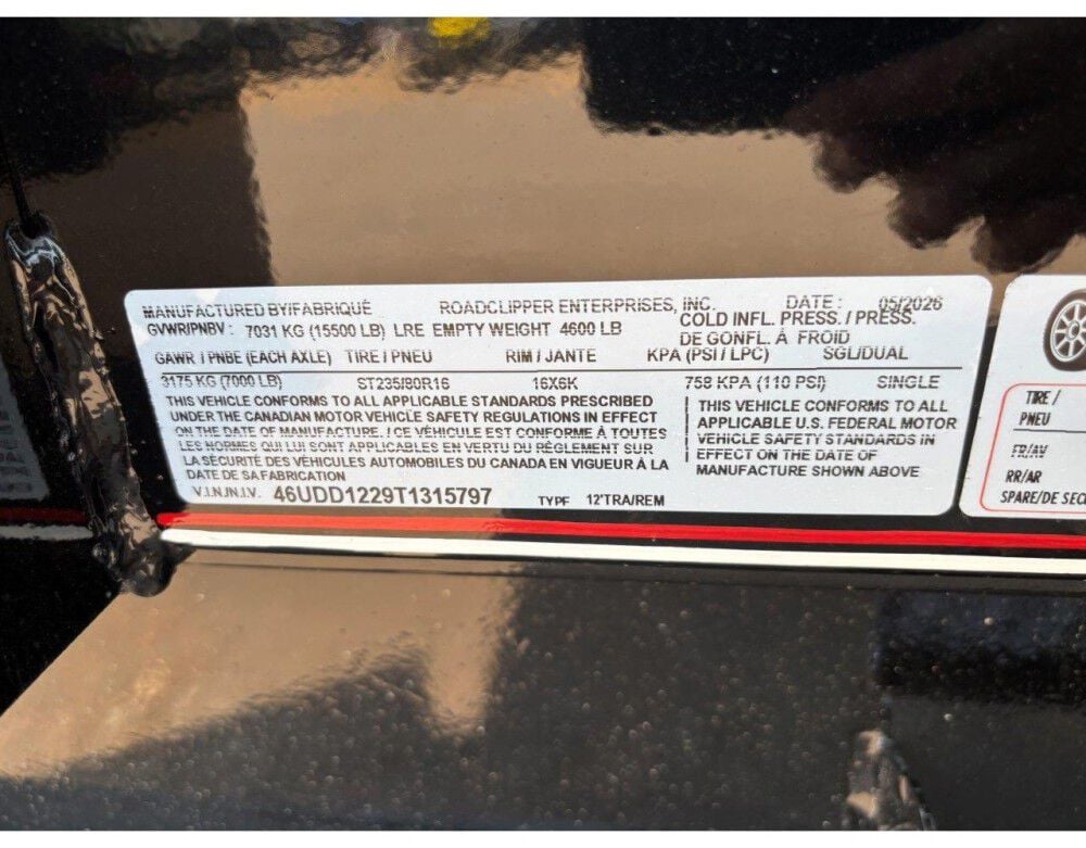Diamond C LPT 12 Ft x 82 Inch x 32 Inch Tandem Dump Trailer, large image number 9