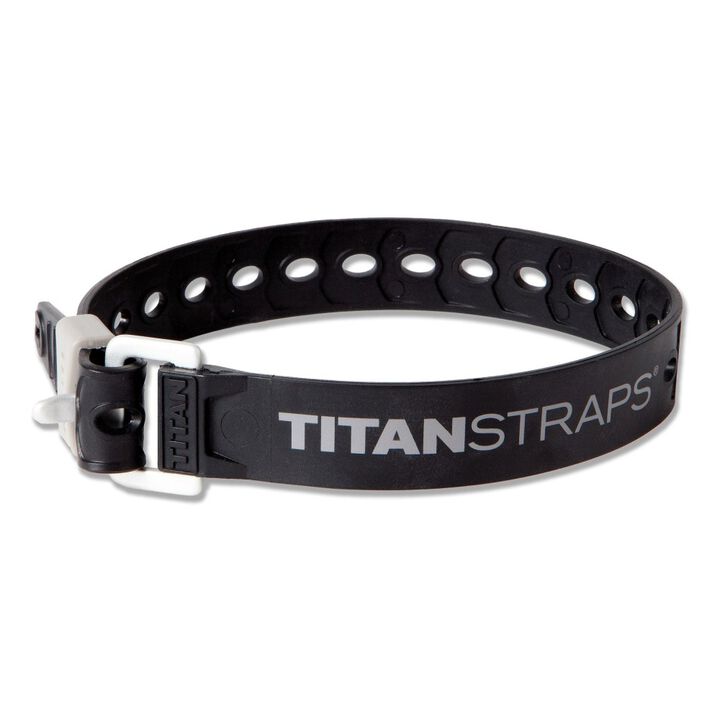 Titan Straps 18 Inch Black Polymer 60 Lbs Utility Strap with Aluminum Buckle